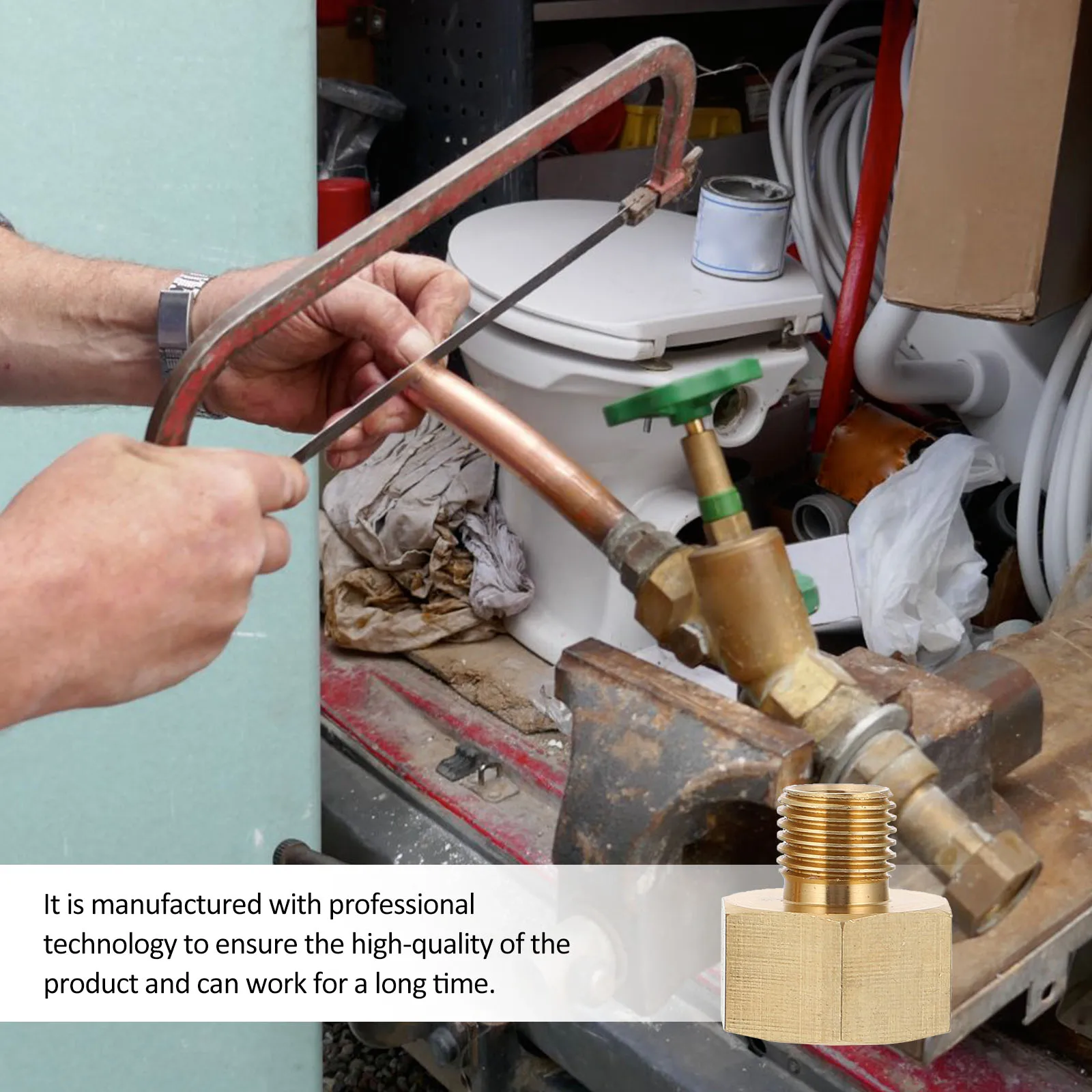 

2PCS Gas Adapter 1 2 Inch NPT Pipe Fitting Flare Thread Connector Brass Male Hydraulic Accessories Outer Thread Tube