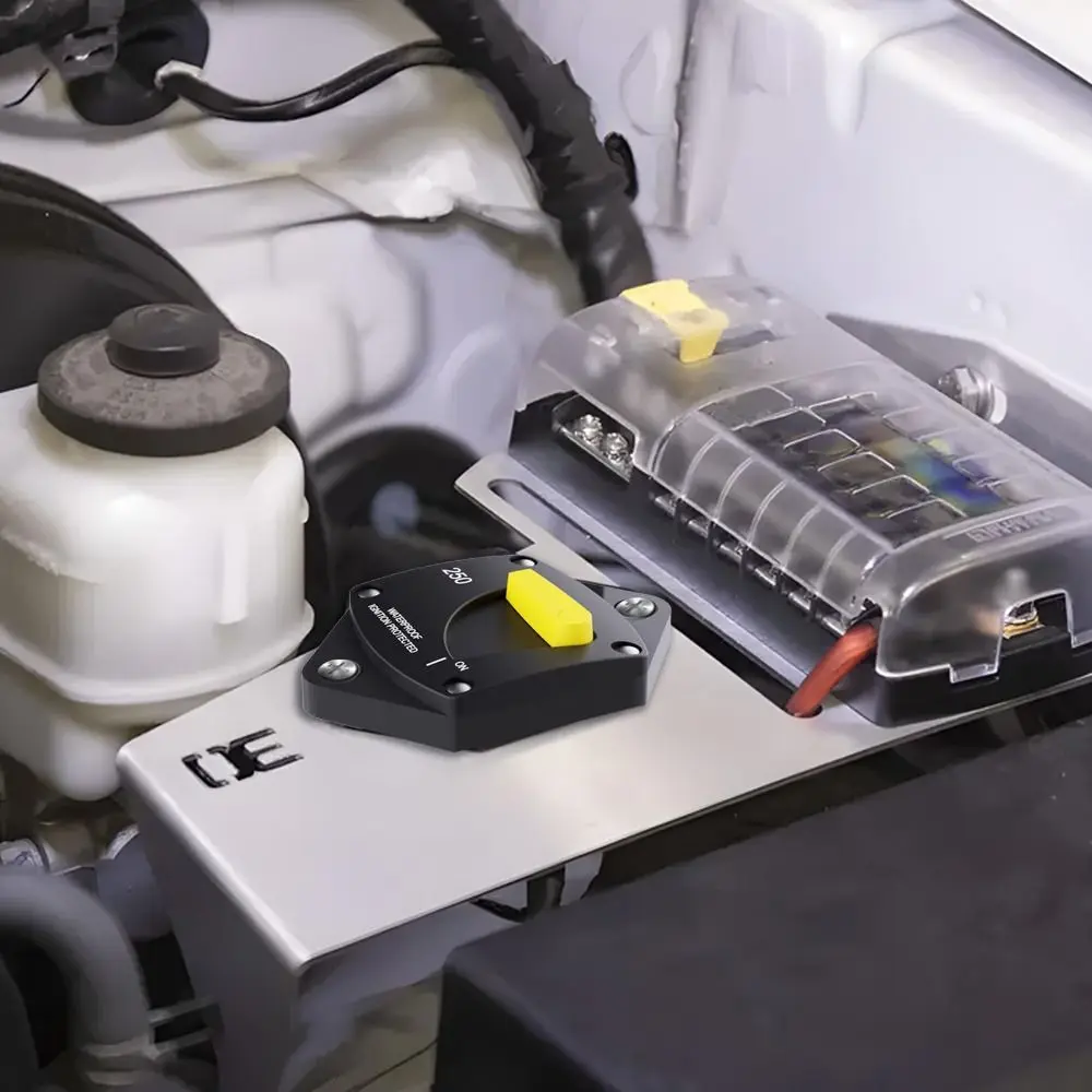 

30A-300A Marine Circuit Breaker 12V-48V DC Waterproof Manual Reset Circuit Breaker Stable Performance Overload Protection