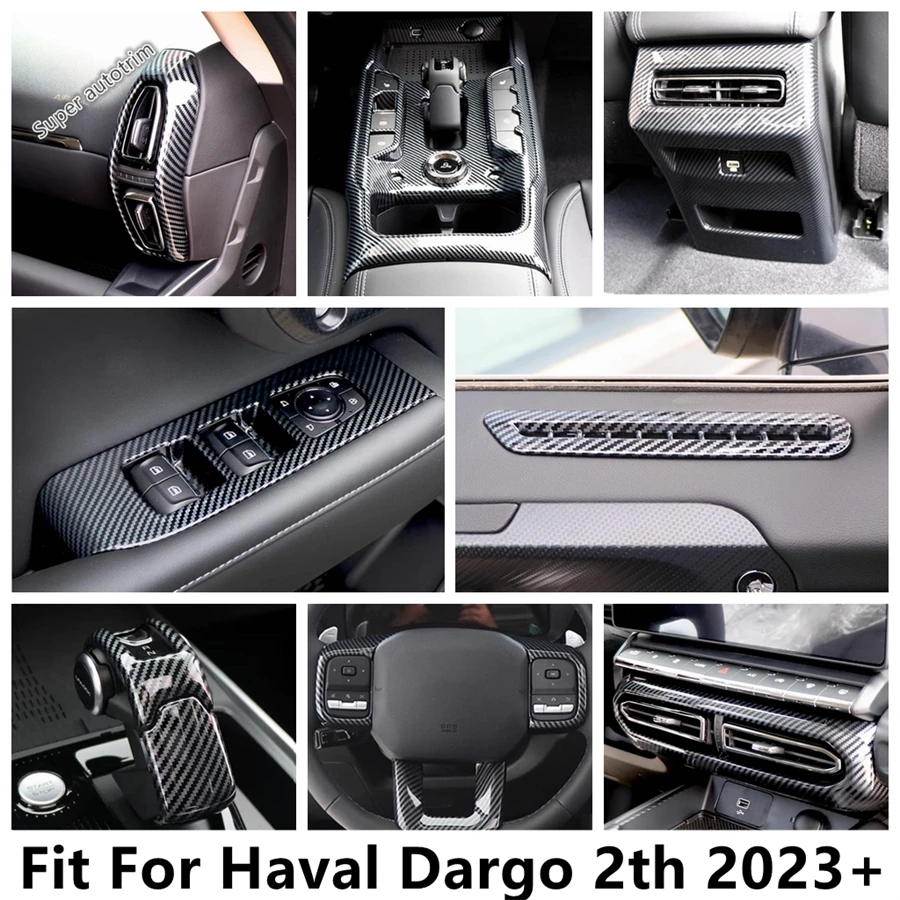 

Middle Air AC Outlet Vent / Gear Shift Panel / Steering Wheel / Window Lift Cover Trim Accessories For Haval Dargo 2th 2023 2024