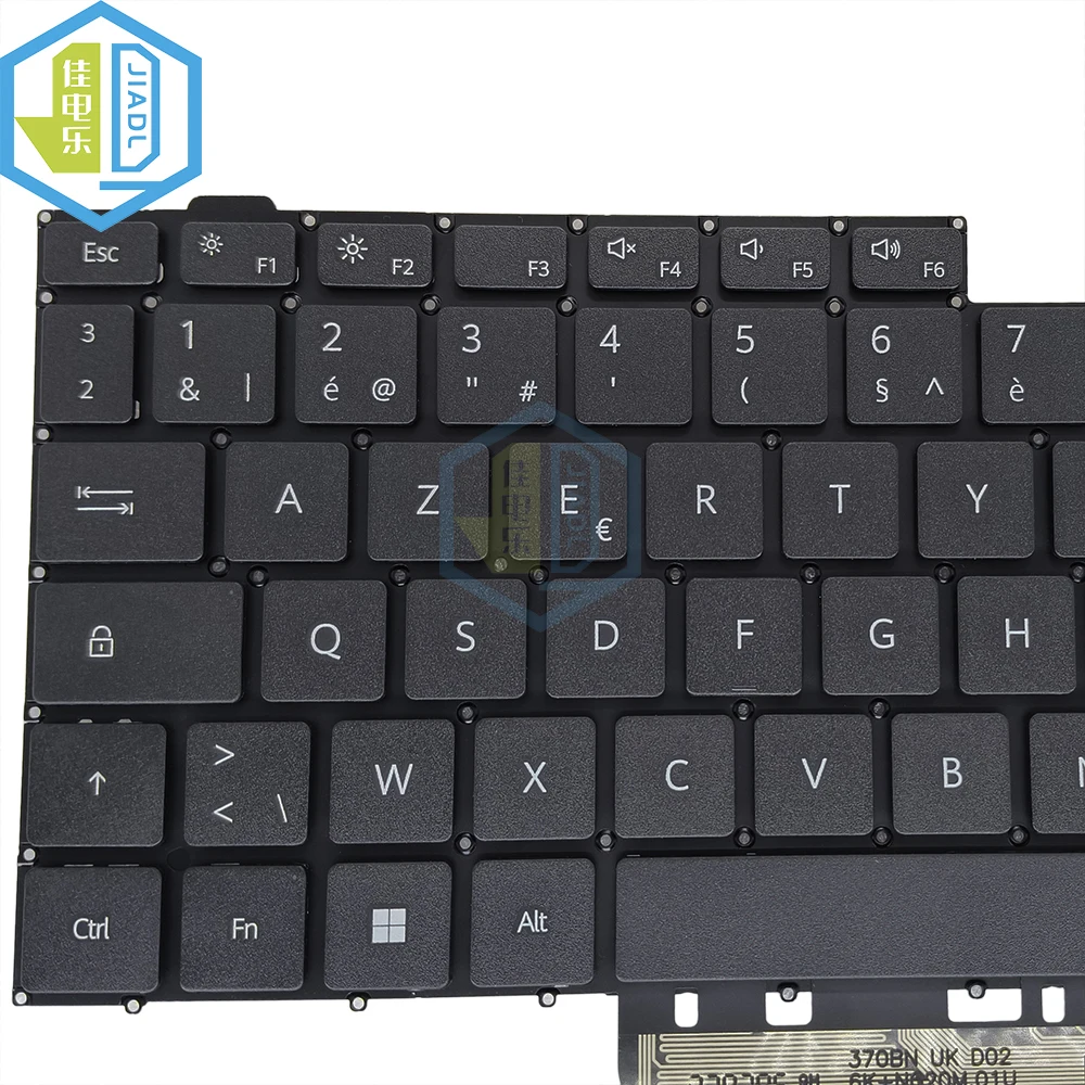 Imagem -03 - Teclado Francês para Huawei Matebook D14 D15 d 14 15 Klw-w19 Nbl-wayq9r Nbb-way9p Bohrk-wayq9ar be fr Azerty sem Tecla Retroiluminada