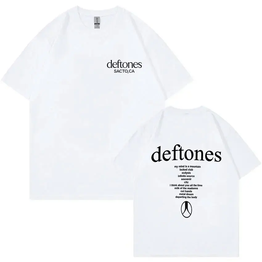 

Rock Band Deftones Private Music Album T-shirt Men Women Fashion Streetwear Summer Male High Quality Soft Cotton T Shirts Tops
