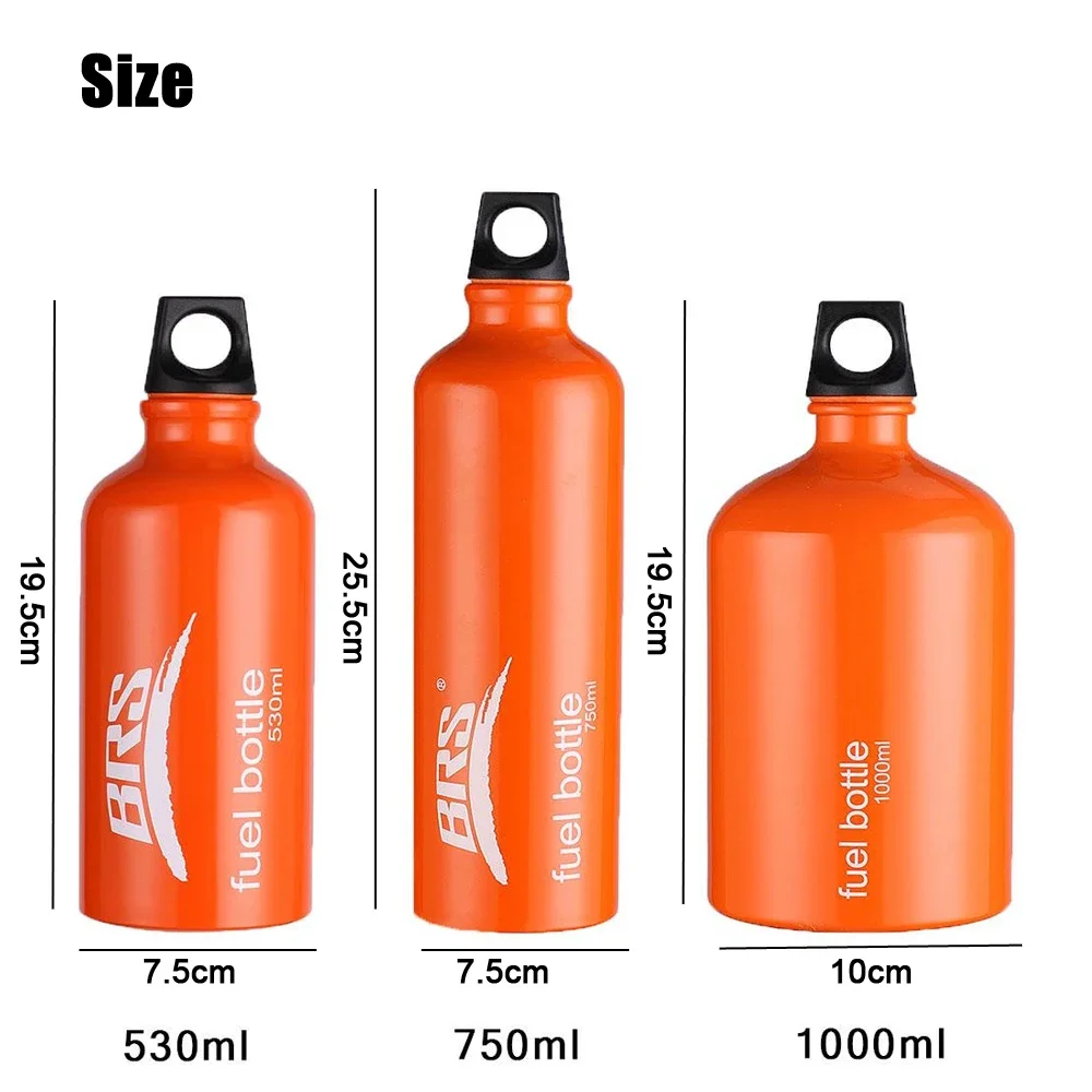 BRS 530ml/750ml/1000ml Aluminum Liquid Fuel vessel For Outdoor Oil-burning Stove