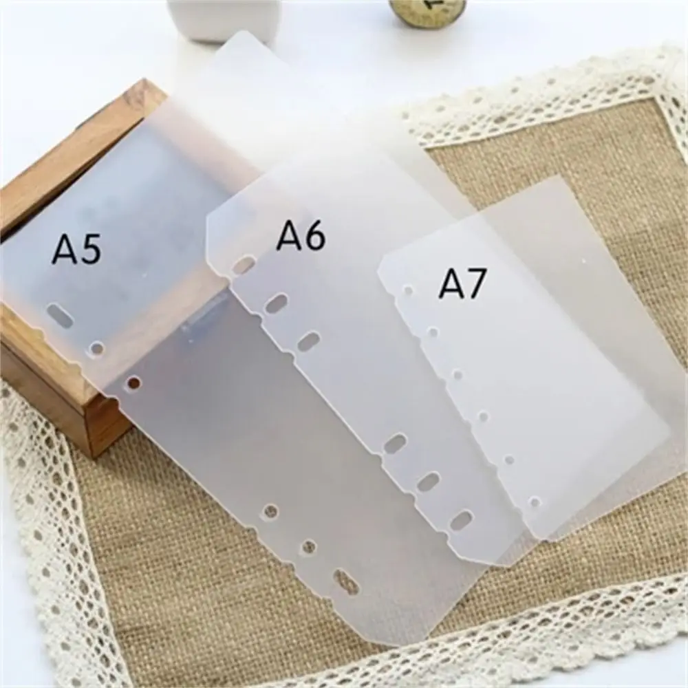 

Inner Paper Board Page Agenda Transparent Planner Separator Notebook Divider Binder Organizer Divider Loose-leaf Divider