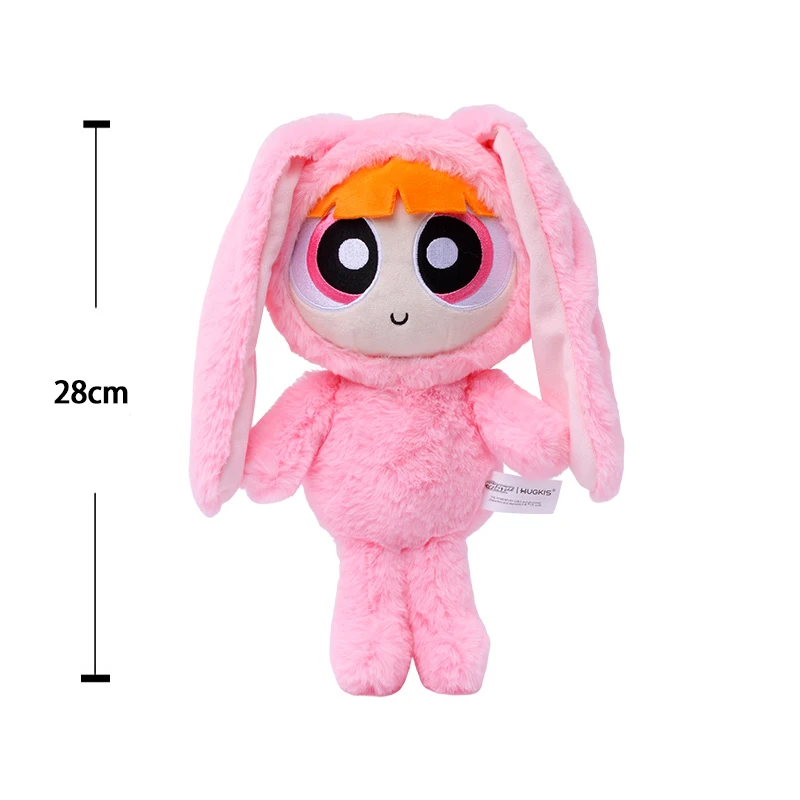 28cm Kawaii Bunny Dressed Powerpuff Girls Plush Toys Cute Blossom