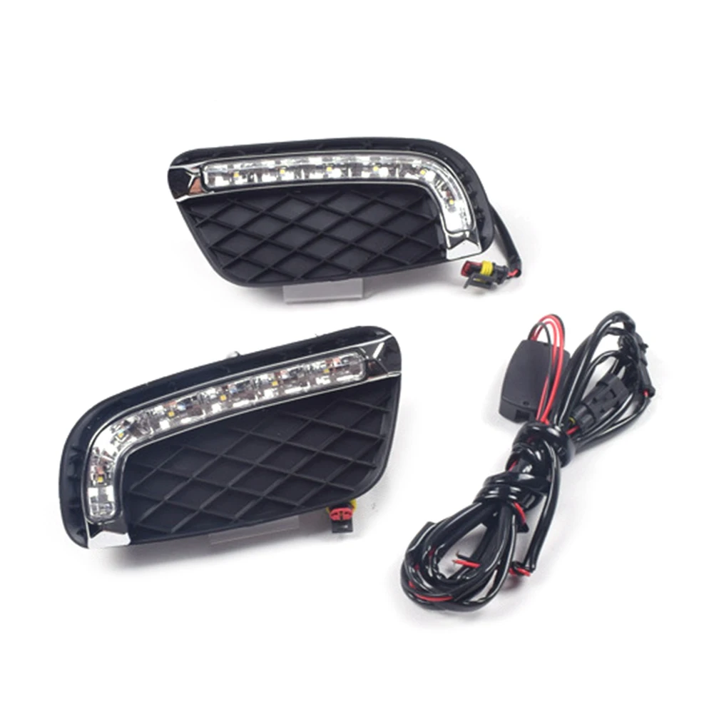 Car White LED Daytime Running Light For Mercedes Benz Smart Fortwo 2008 2009 2010 2011