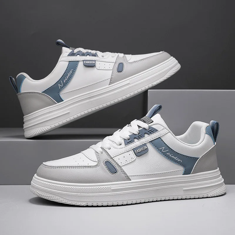 Sports Shoes for Men PU Designer Shoes for Men 2024 Sneakers Casual Shoes Non-slip Trendy Leather Men's Tennis Footwear