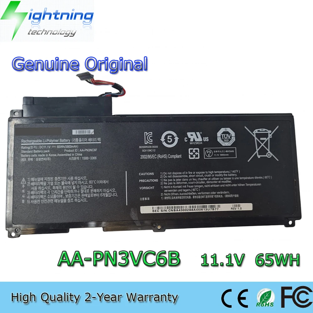 

AA-PN3VC6B 11.1V 65Wh Laptop Battery for Samsung QX310 QX410 QX510 SF310 SF410 SF510 AA-PN3NC6F