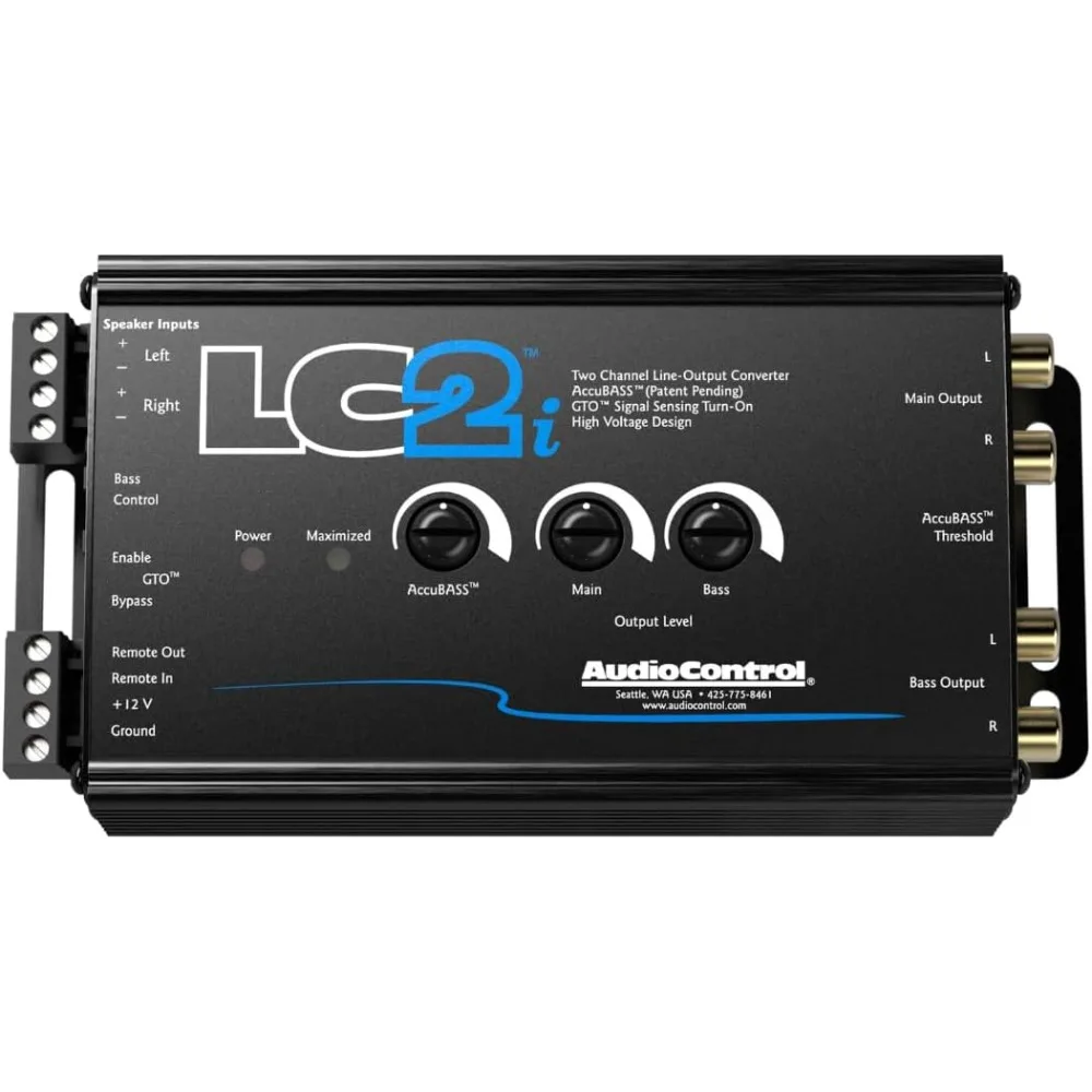 

LC2i 2 Channel Line Out Converter with AccuBASS and Subwoofer Control