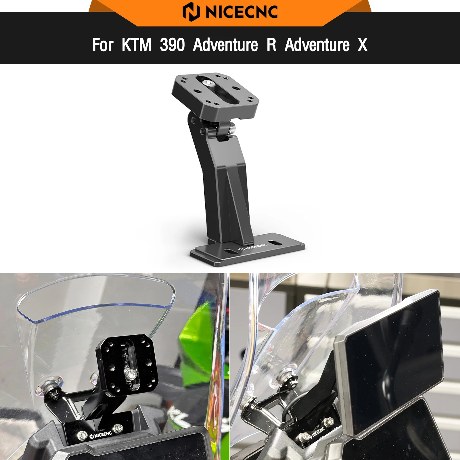 

For KTM 390 Adventure R Adventure X 2025-2026 Adjustable Navigation GPS Mount Bracket Phone Holder 390 Adventure 390 ADV 390ADV