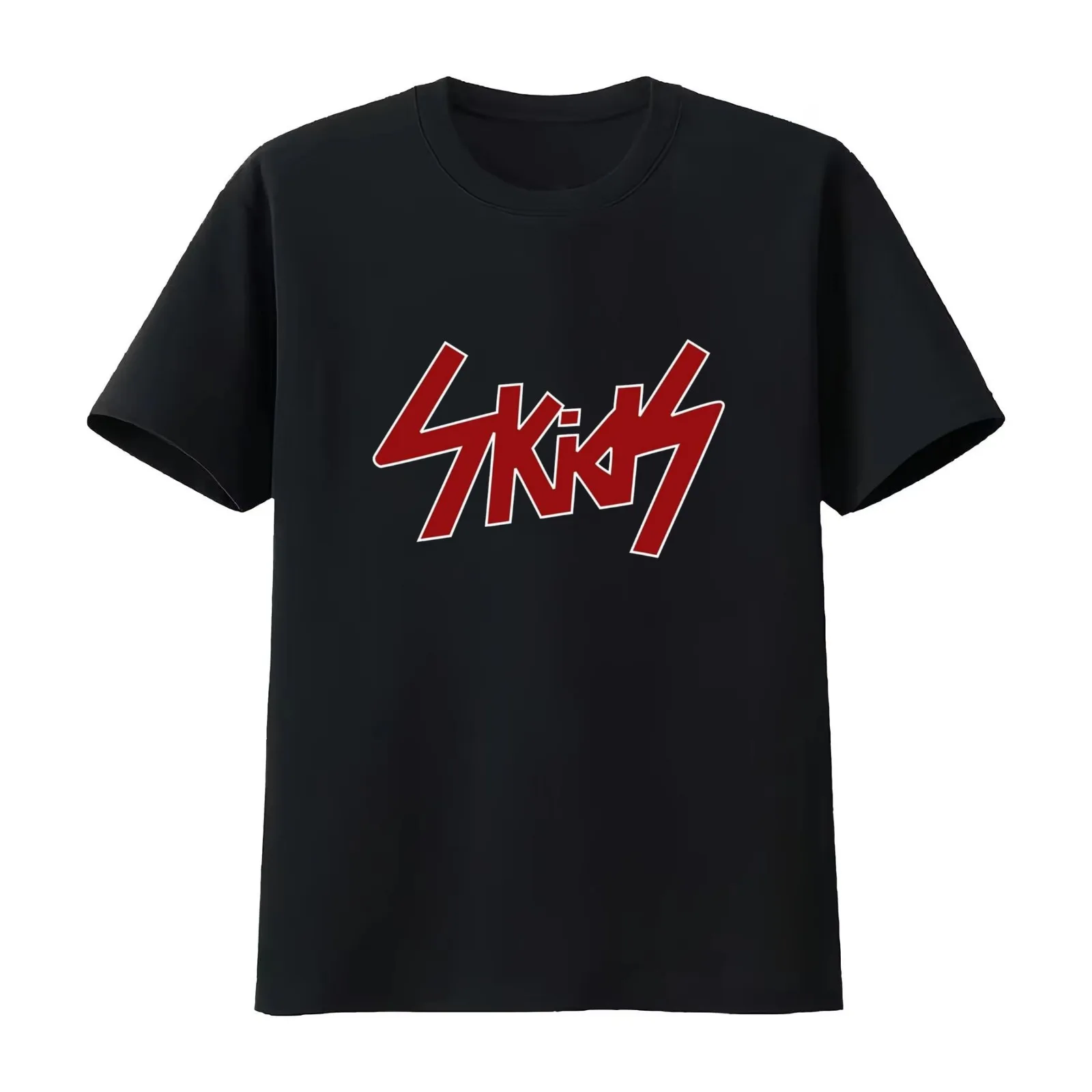 Skids T-Shirt Summer Casual Cotton Tee Oversized Streetwear Tops Vintage Graphic Print Loose Fit Short Sleeve 100% Cotton