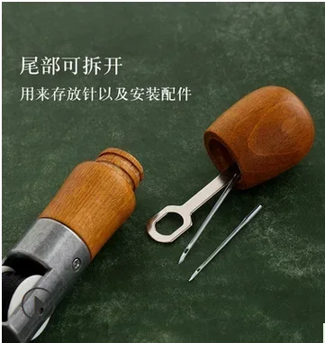 Cầm Tay DIY Máy Sáp Chủ Đề Cho Da Da May Dụng Cụ Da Thủ Công Edge Khâu Dây Dải Shoemaker Dụng Cụ