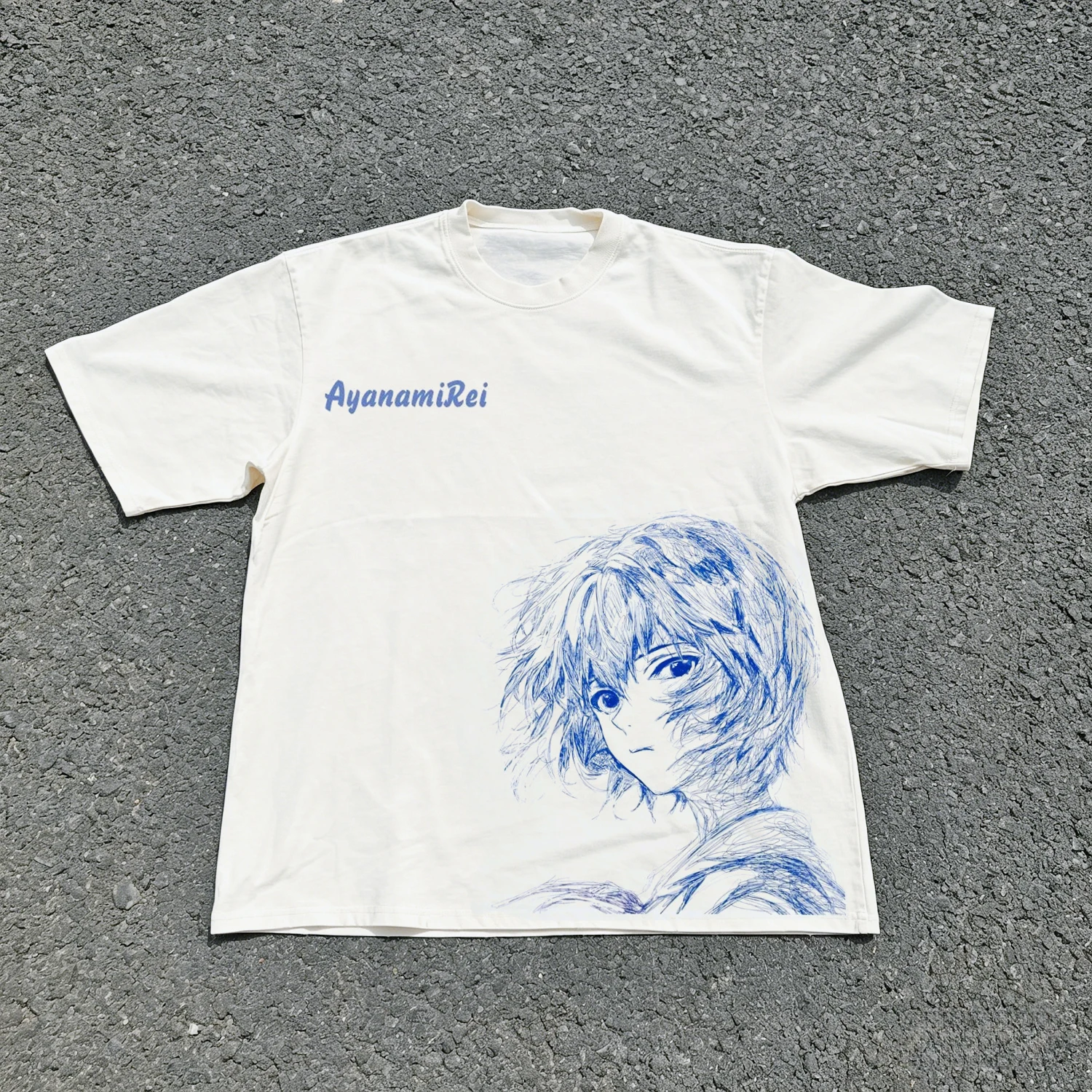 Image of Neon Genesis Evangelion Ayanami Rei Asuka Klassischer Stil Kurzarm-T-Shirt für Männer und Frauen 2026 Sommer Herren Damen Baumwoll-T-Shirt