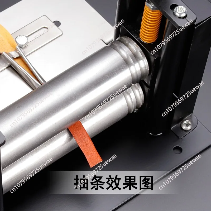 Electric Hand-cranked Small Leather Desktop Drawing Machine Pull Shoulder Strap Barrel Press Leather Machine Laminating Machine