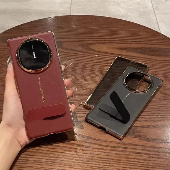 حافظة لهاتف هواوي ميت X6 ميت اكس 6 جلد مطلي بالكهرباء 270 °   غطاء غلاف قابل للطي بحامل دوران