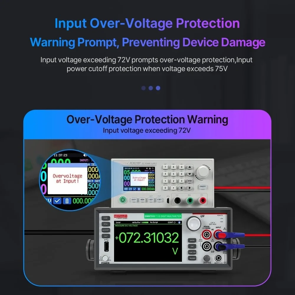 USB WiFi Data Storage Regulated Power Supply Buck Converter 1200W PSU RD6018P 60V 18A DC Adjustable Step Down Voltage Module