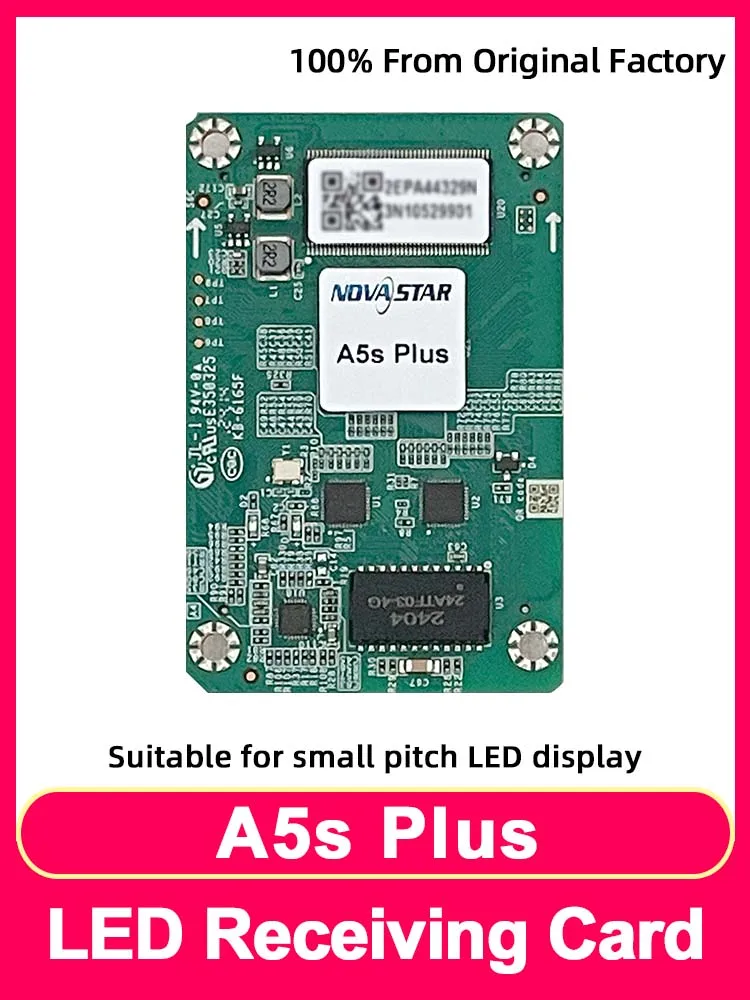 Novastar A5s Plus Full Color LED Display Receiving Card For Indoor Small Spacing HD LED Screen Synchronous Video Control Card