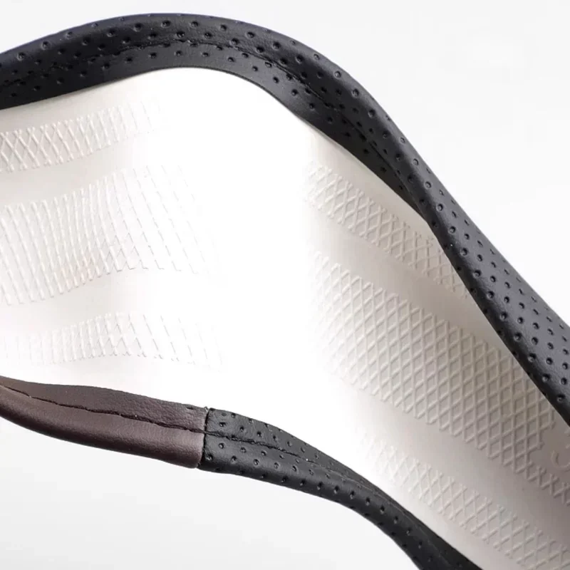 For BYD Dolphin Seagull Seal Qin Song Han Steering Wheel Cover Leather Handle Non-slip 38cm Type D  Anti-sweat Car Accessories