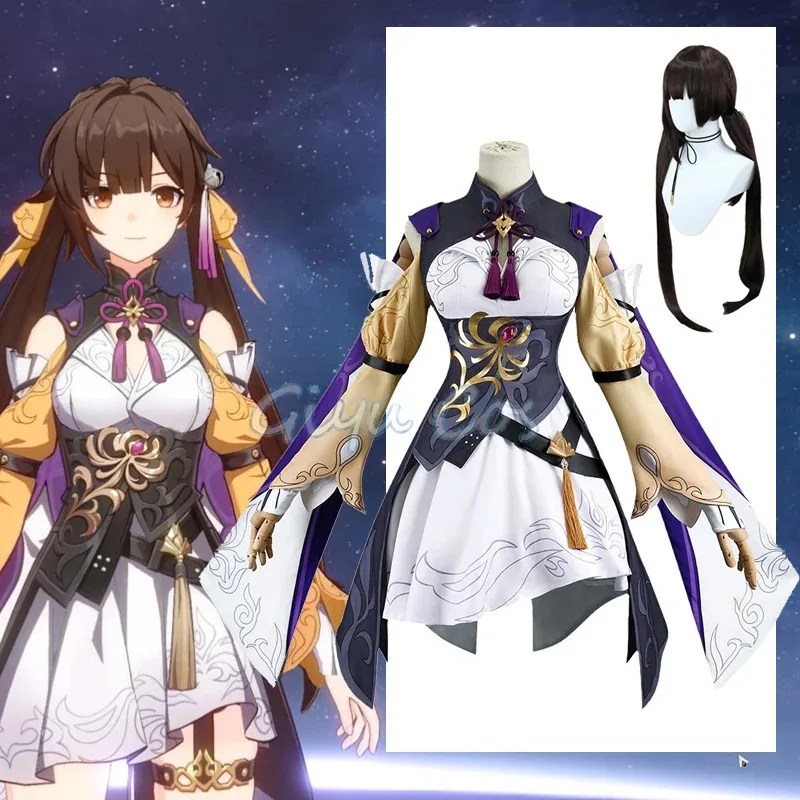 

Sushang Cosplay Costume Honkai Star Rail Carnival Uniform Wig Anime Halloween Costumes Women Game Character Outfits