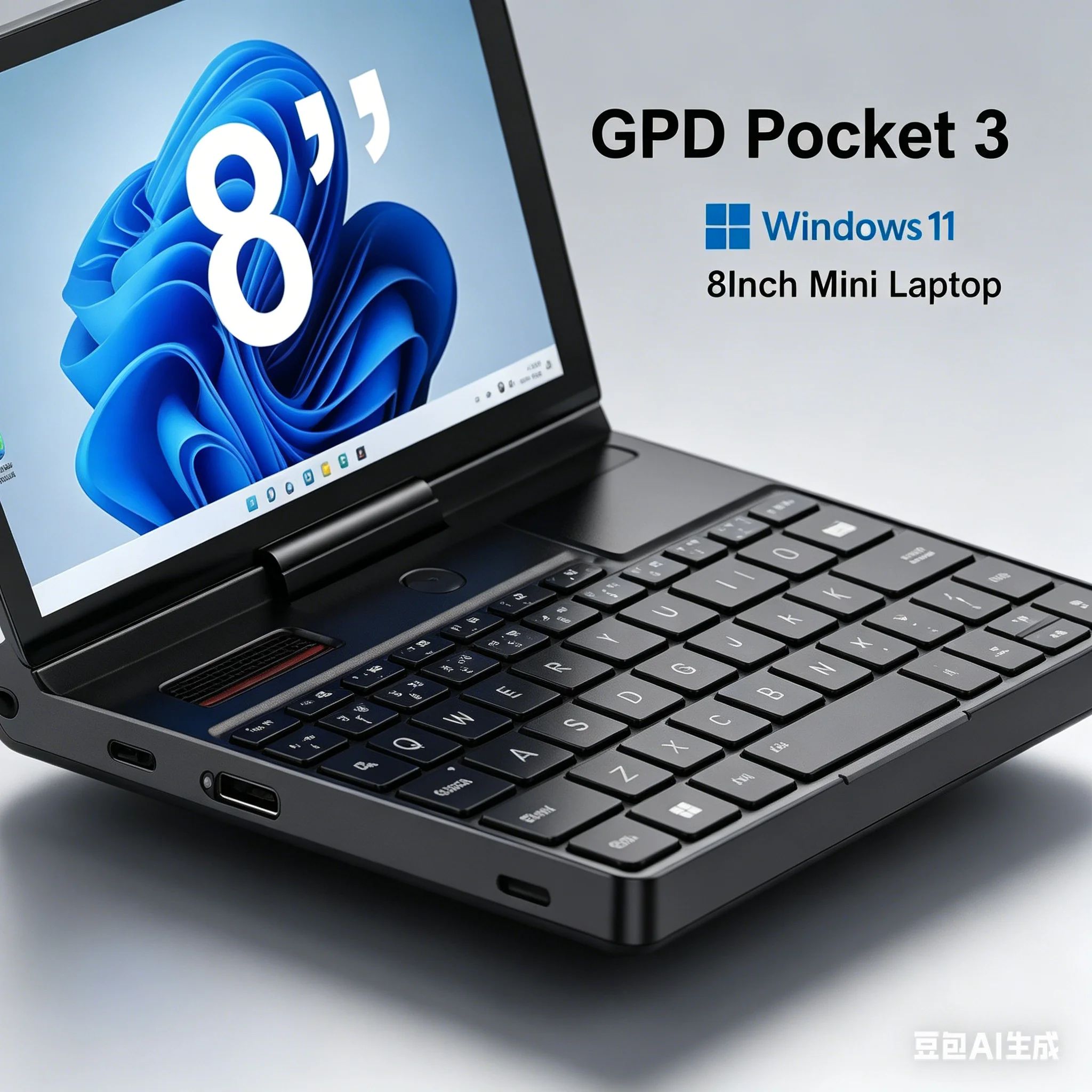 

2026 New Model GPD Pocket 3 8" Mini Laptop Intel Gold 7505 Notebook 16GB 512GB SSD Portable Pocket Modular Handheld Mini Laptop