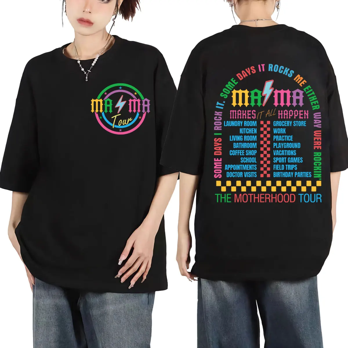 

Limited Edition Mama Tour Graphic T Shirts Harajuku Y2k Style Oversized T-shirts Men Women Fashion Hip Hop Short Sleeve T-shirt