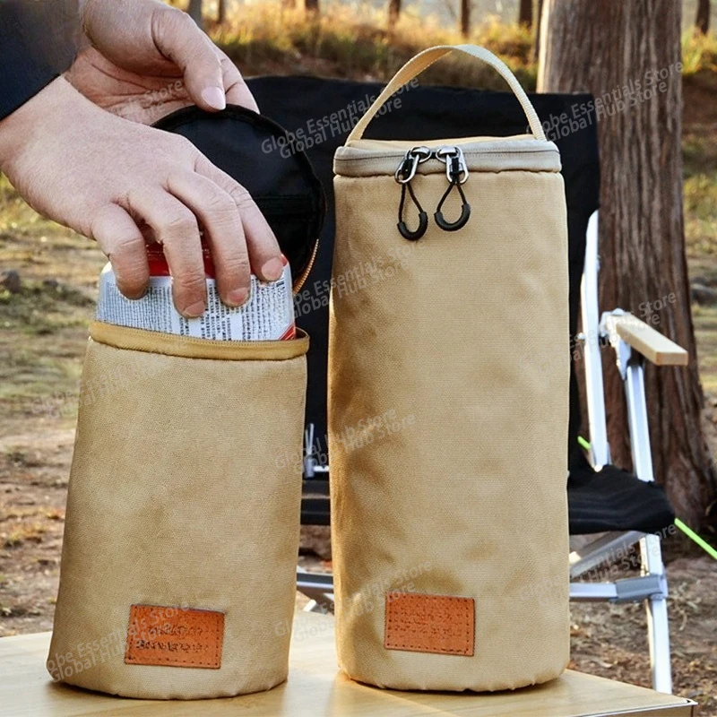 Gas Canister Cover Oxford Cloth Durable Lightweight Camping Fuel Tank Protector Outdoor Travel Storage Bag