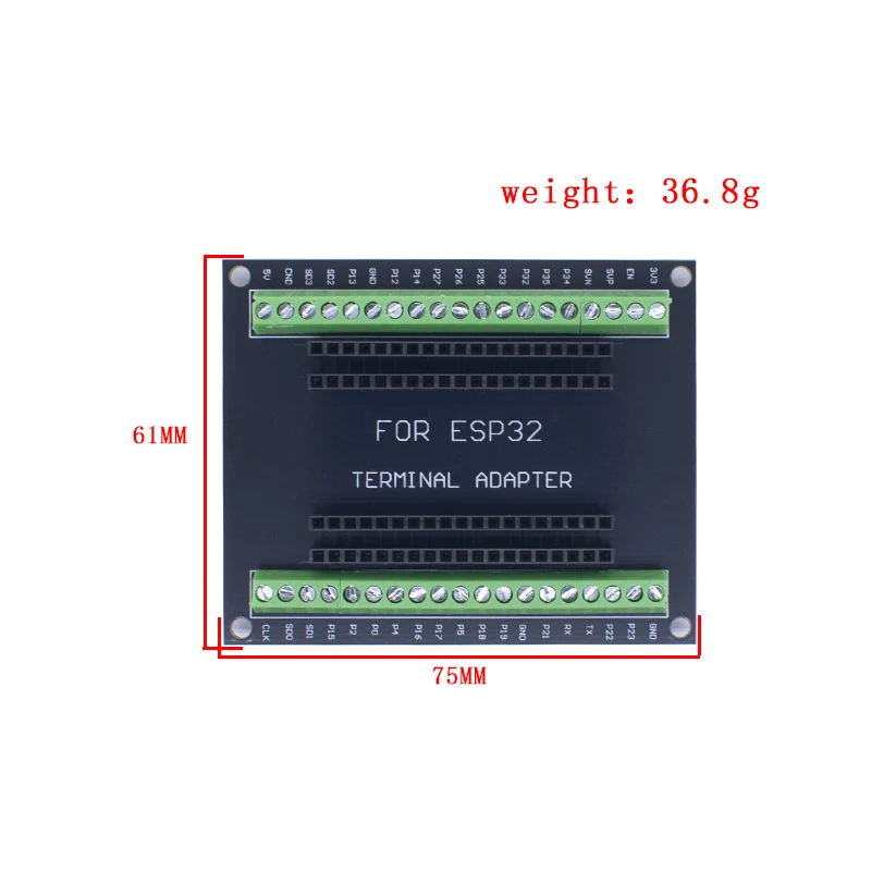 NodeMCU-32S Lua 38Pin GPIO 1 into 2 Expansion Board ESP32 Breakout Board for ESP32 WiFi Bluetooth Development Board