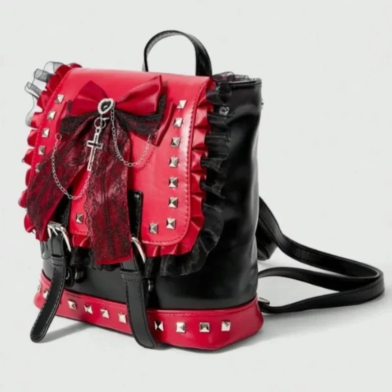 3D Skeleton Dark Punk Shoulder Diagonal Cross Bow Cross Backpacks Y2K Gollum Market Detachable Shoulder Strap Women's Handbags