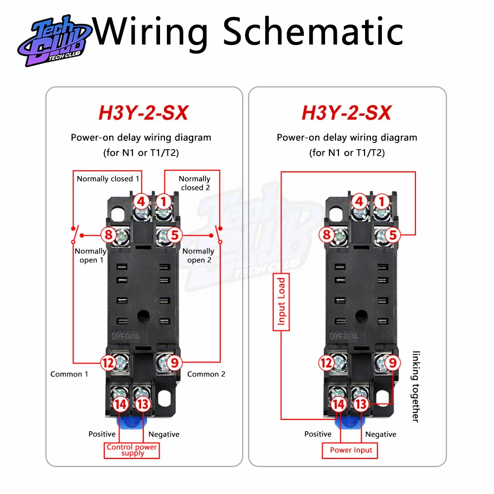 Power-on Delay Rotary Knob Timer Cyclic Time Relay AC 220V H3Y-2 With Base Socket Power Supply Acessories