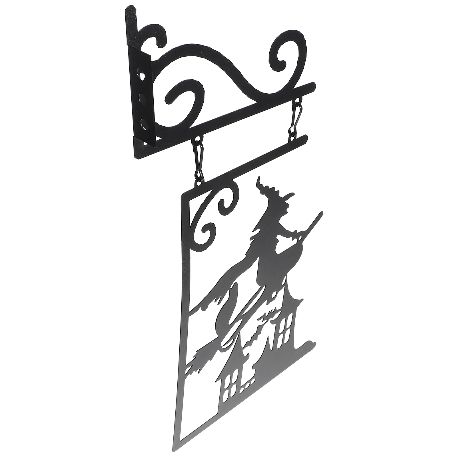 

Iron Witch Sculpture Halloween Metal Wall Hanging Outdoor Wall Decor Home Office Party Decoration Halloween Handicraft