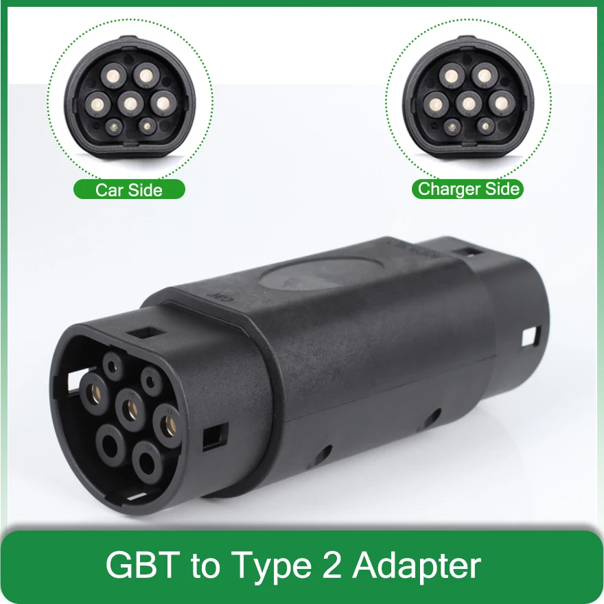 

GBT to Type 2 ev charger 32A 50A 63A 1 Phase 3 Phase Electric car vehicle Converter EVSE Connector Adapter