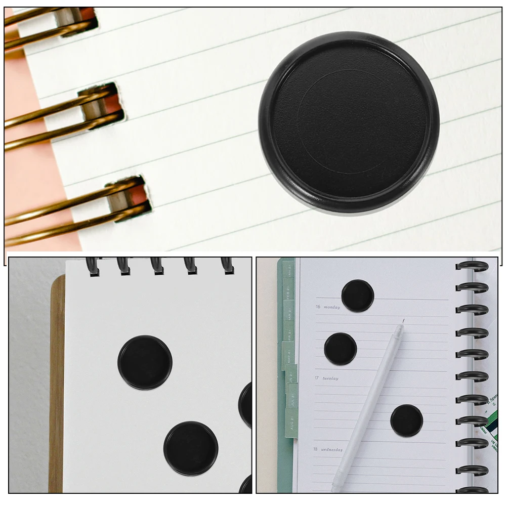 100Pcs Disc Binder Rings Mushroom Hole Plastic Book Binding Discs for Loose Leaf Photo Albums Flexible Notebook Planner Binding
