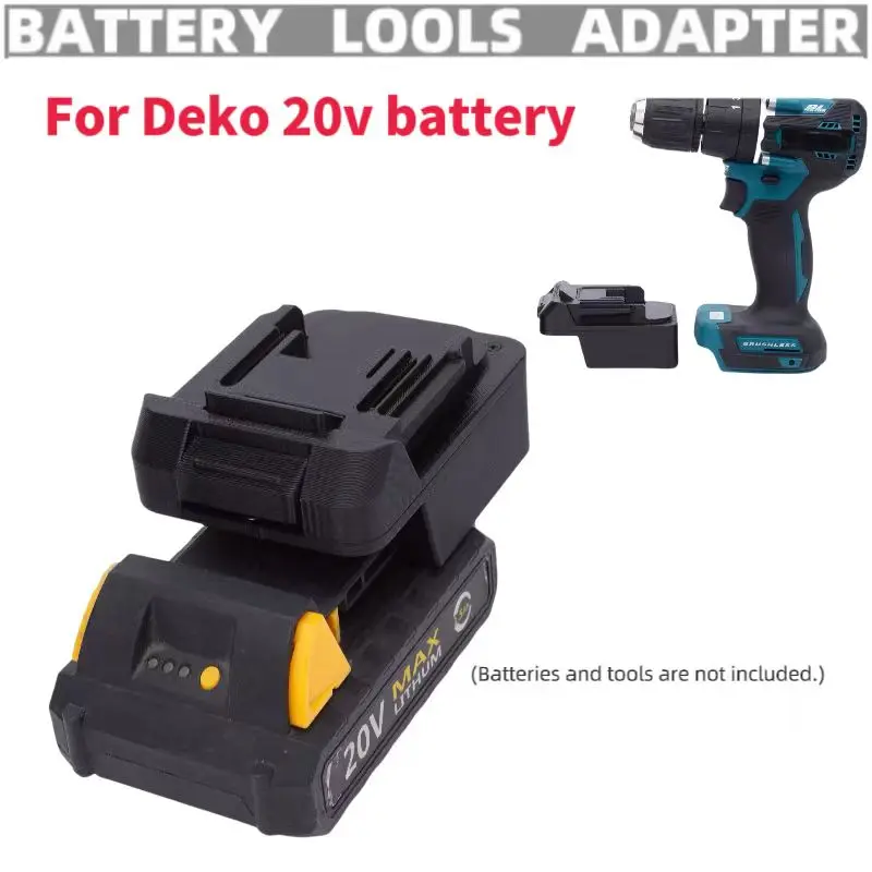 

Screwdriver 20V Battery Adapter Conversion For Deko 20v Battery Converting To Makita Drill bit Tools Converter