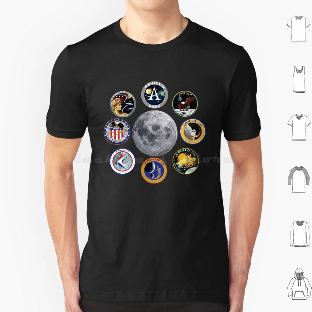 Apollo Moon Landing Missions T-Shirt T Shirt Cotton Men Women DIY Print Apollo Moon Landing Space Birthday Husband Wife Space