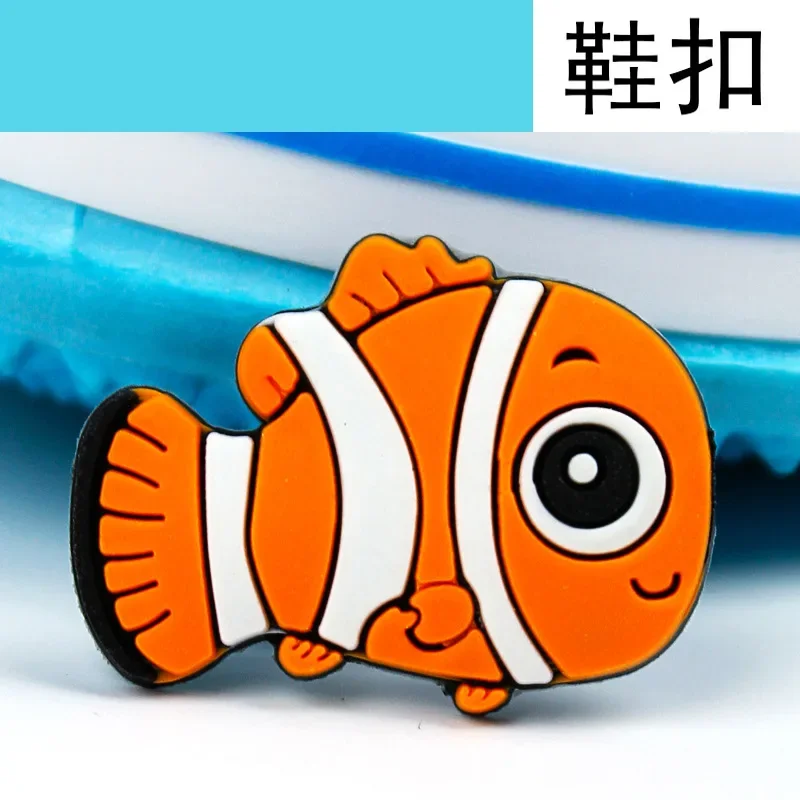 Cute Cartoont Finding Nemo Shoe Buckle PVC Characters Nemo Dory Shoe Charms Souvenir Decoration Kids Party X-mas Gifts