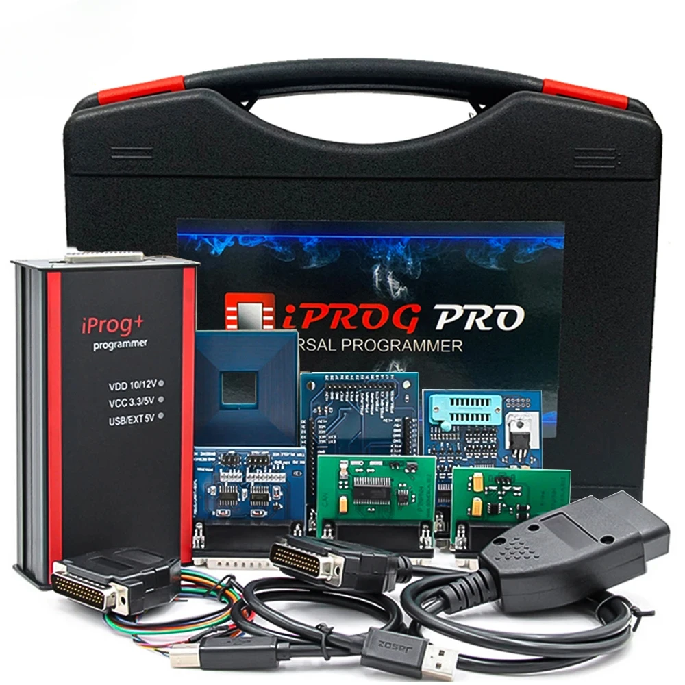 

Полный комплект программатора ECU IPROG Pro V87, Iprog + Eeprom, подушка безопасности, IMMO, автомобильное радио, сброс приборной панели, километр, автоматический программист ключей ECU, инструмент
