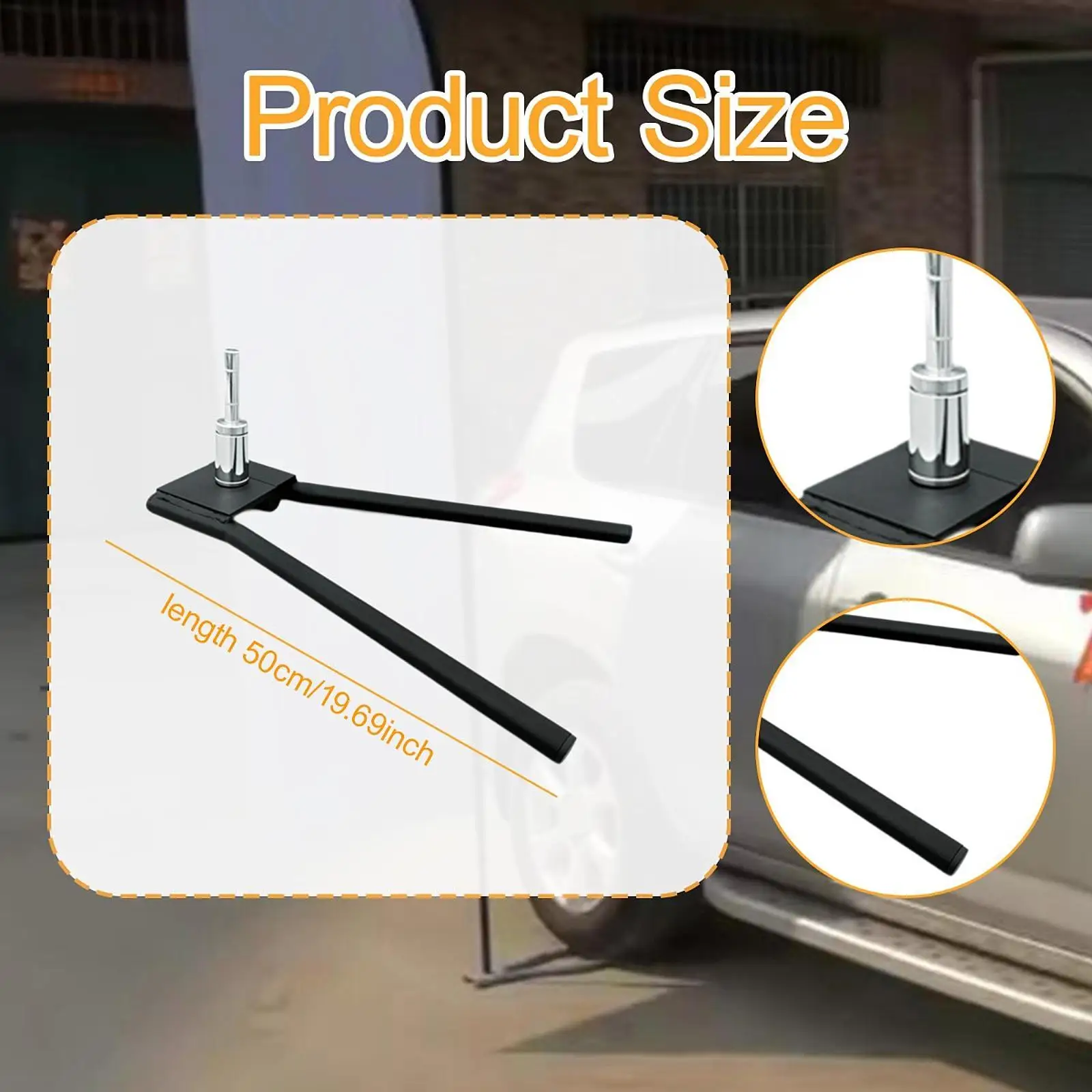 Flag Pole Ground Stake Iron Umbrella Base Compact Support Outdoor Patio Accessory for Graduation Ceremony Garden