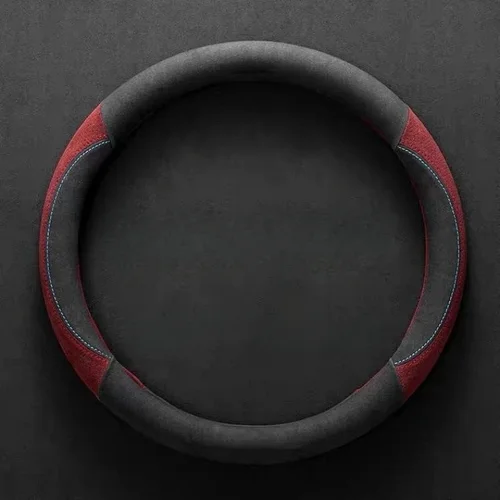 Imagen 1 del producto Protector de ante para volante de coche, agarre antideslizante duradero, absorbente del sudor y transpirable, ajuste Universal, Protector para volante de coche