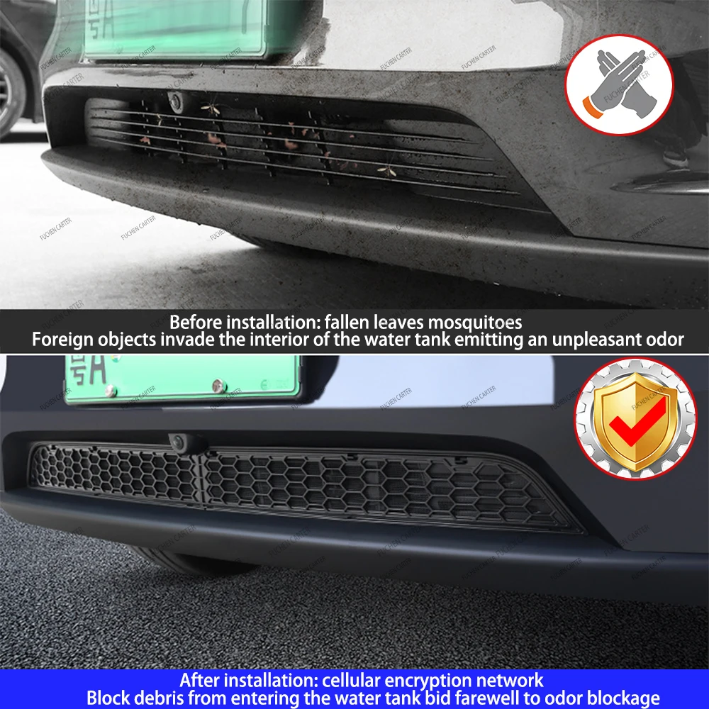 テスラ モデル3 2025年発売 ハイランド インナーベントグリル ロワーバンパー 防虫ネット エアインレット 防塵カバー