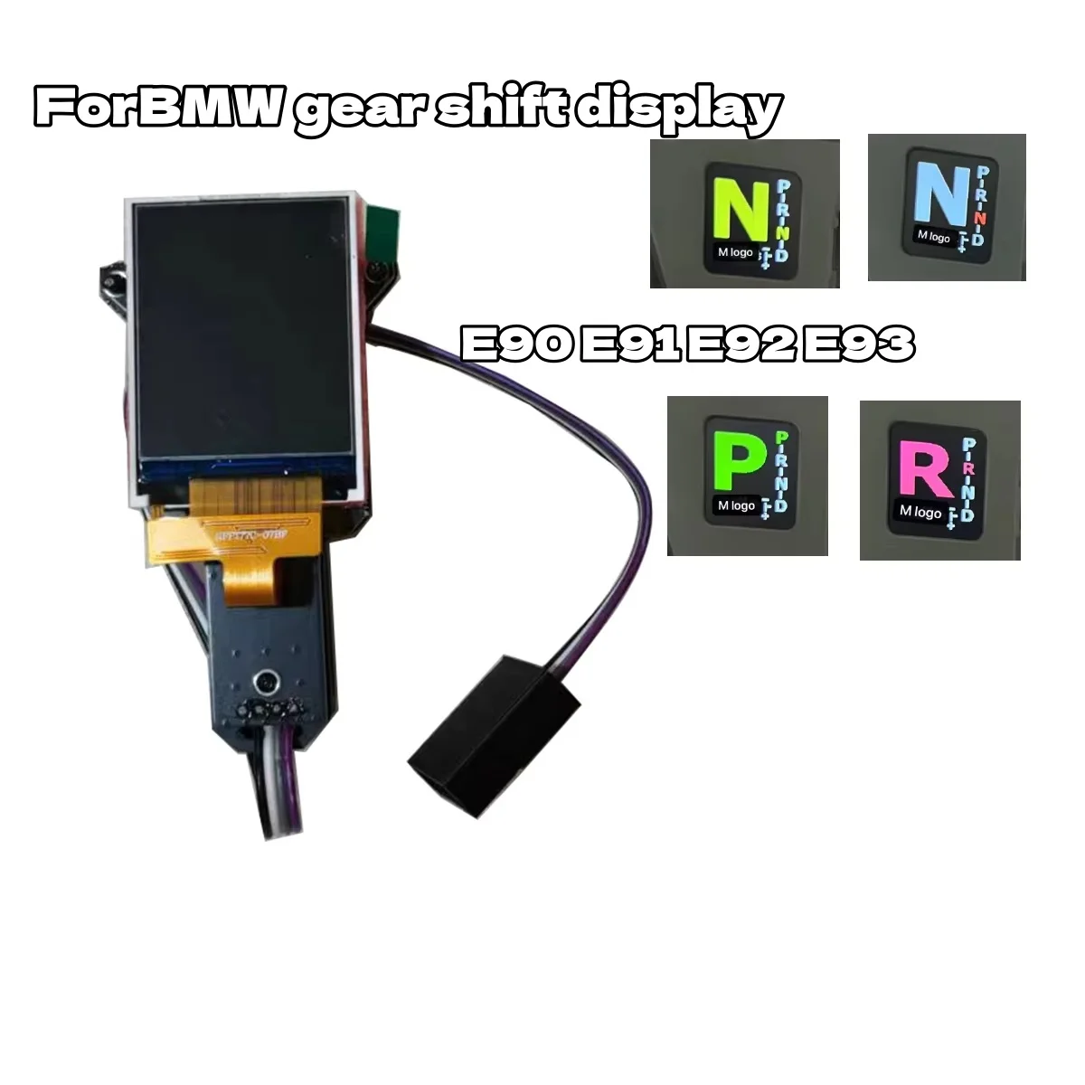 

LED Shift Handball LCD Display For BMW E90 E91 E92 E93 Gear Position LCD Display Easy Install Easy To Use