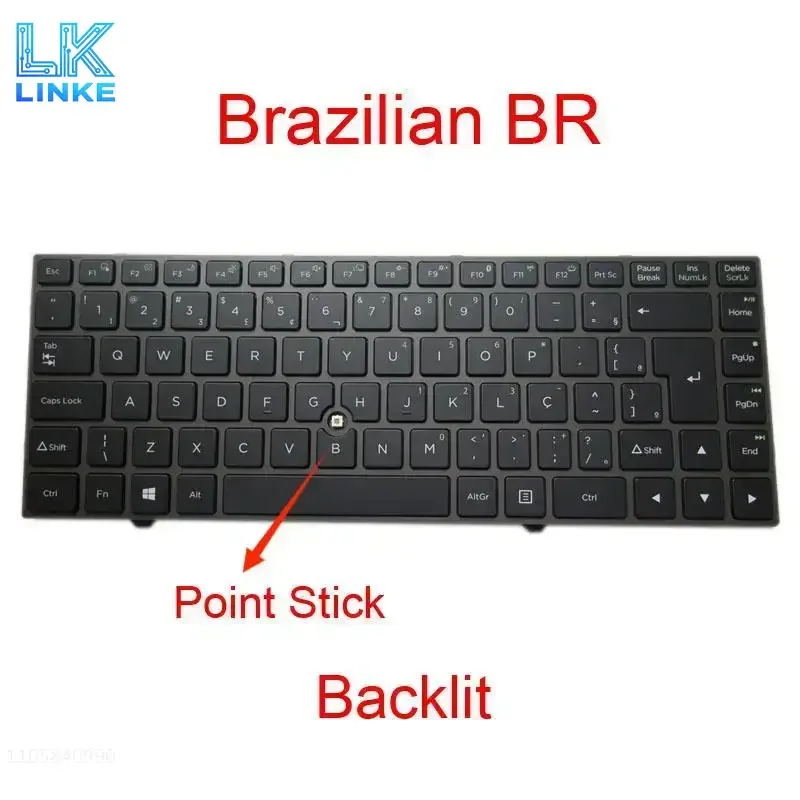 JY BR With Backlit With Point Stick Keyboard SHM16G38PA-F513 SHM16G38PAJF512 SHM16G28PAJF512 SHM16G38PAJF51 Brazil BR For Positi