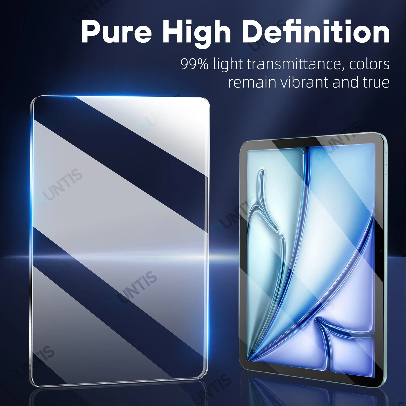 2Pcs Tempered Glass Screen Protector For iPad Pro Air 13 11 12.9 2025 M5 M4 M3 M2 Air 5 4 10th 9th Generation Mini 6 7 HD Film view 6