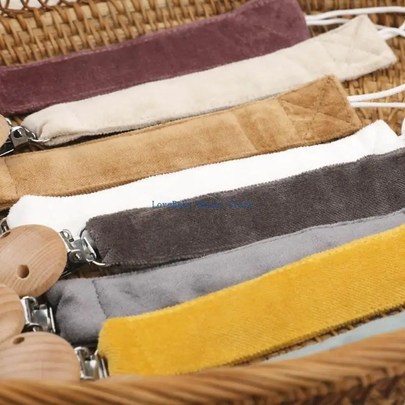 BX0D حزام مصاصة الرضع هوة حزام لينة ومريحة مصاصة كليب سهلة الاستخدام والسفر ودية ملحق دائم