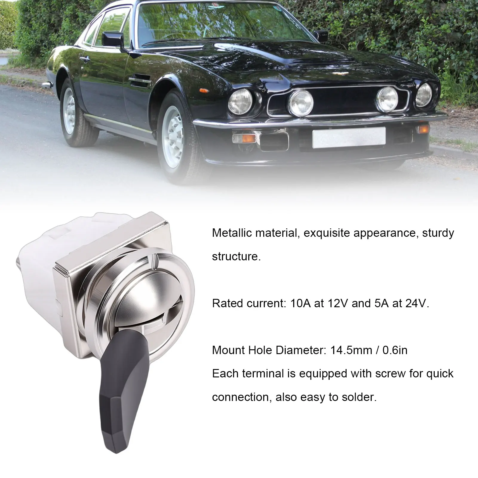 Automotive 12V 10A 24V 5A Toggle Switch SPB200 31909 65SA Universal Fit for Truck Bus Various Classis Cars Marine OE Replacement