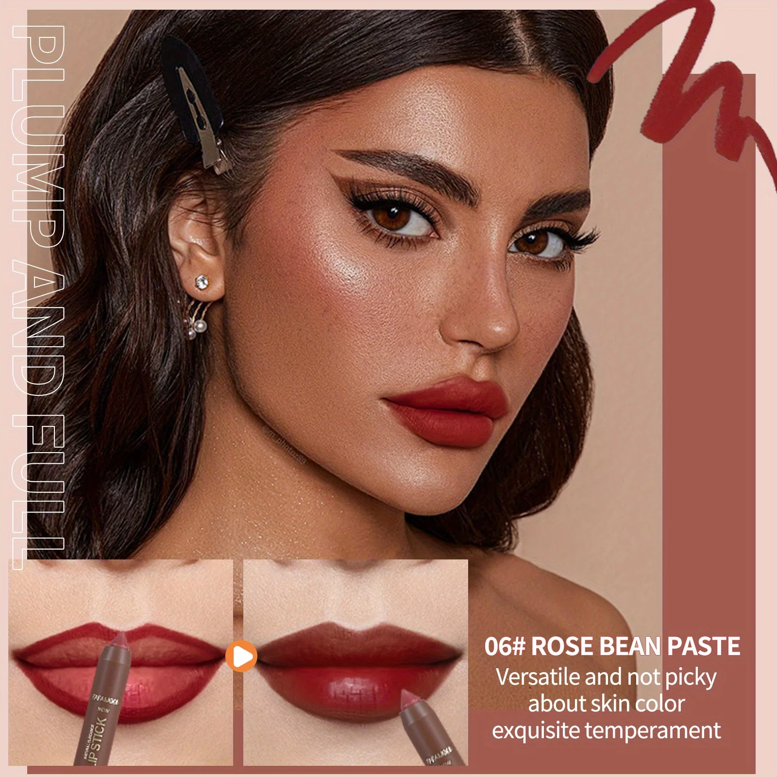 El delineador de labios mate que no se decolora sostiene el maquillaje durante mucho tiempo