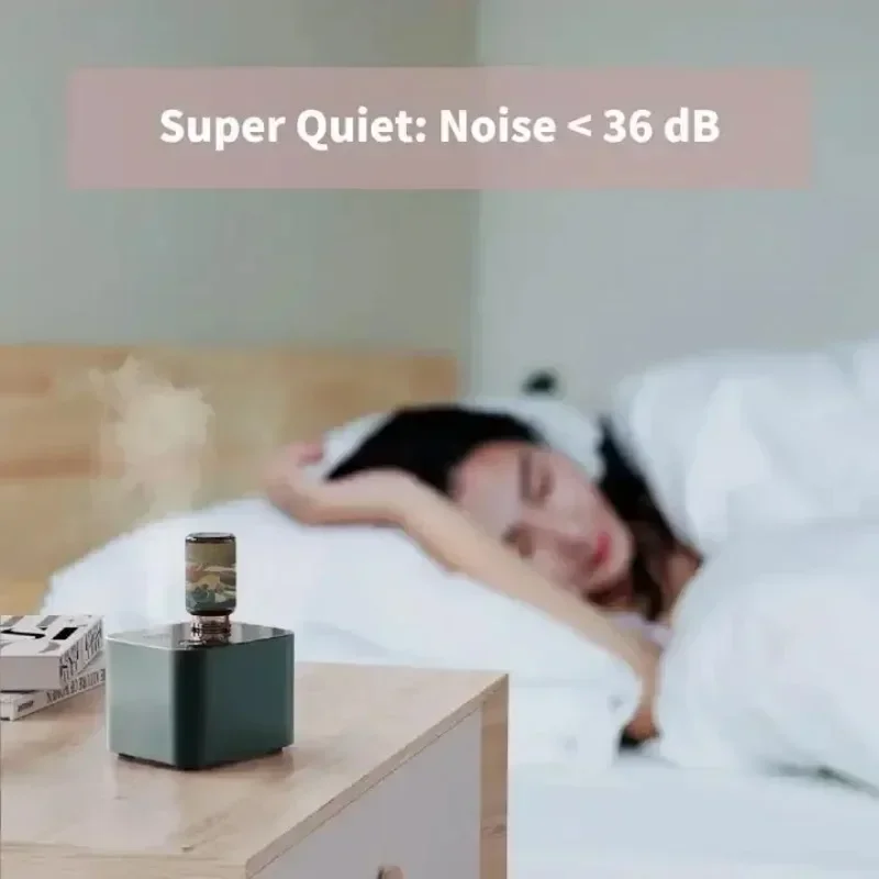 Безводный диффузор для ароматерапии, диффузор эфирного масла, холодный туман, 2200 мАч, портативный на батарейках для путешествий, дома, йоги, офиса