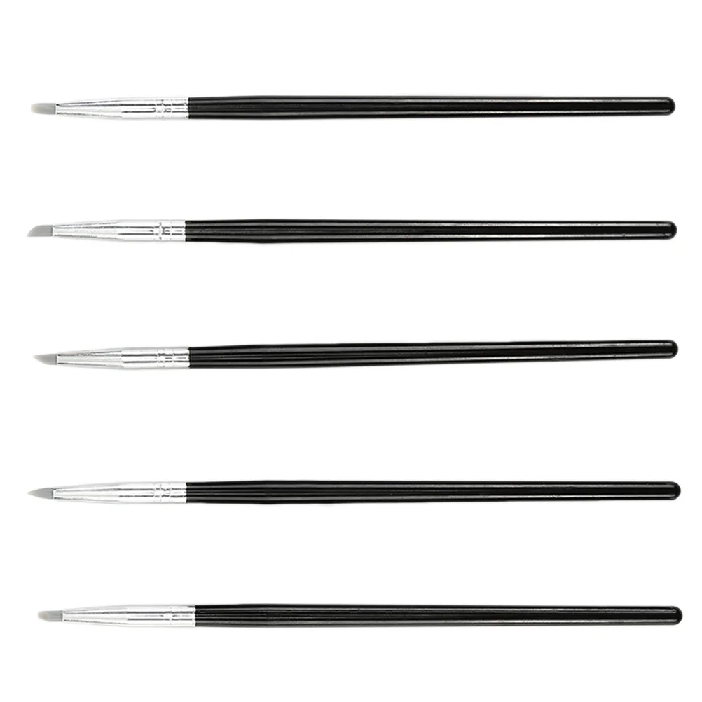 

5 White Silicone Pens for Nail Clay Sculpting Tools Molding Modeling Polymer Clay Smooth Scuffs Creative Painting Watercolor