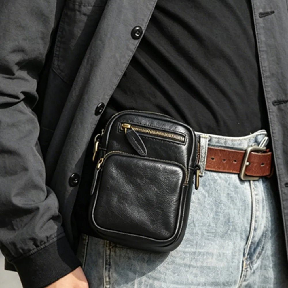 zrcx-genuine-top-grain-cowhide-waist-bag-portable-crossbody-phone-bag-multifunctional-daily-pouch