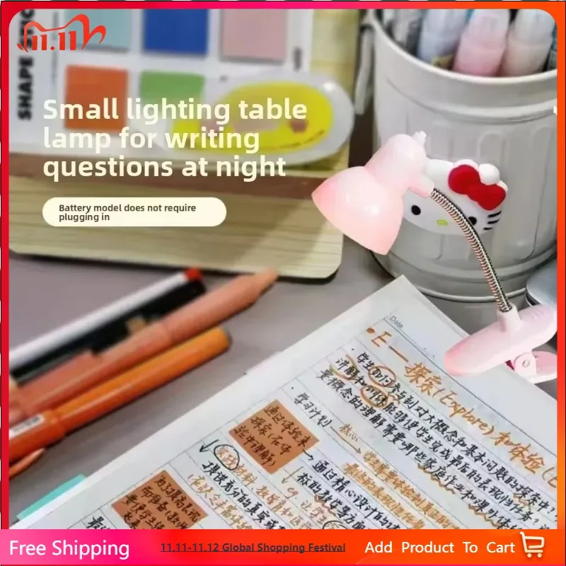 

1Pcs Portable Eye-Friendly Reading Lamp - Warm & Bright Clip-On Light with Long-lasting Battery for Books and Desks