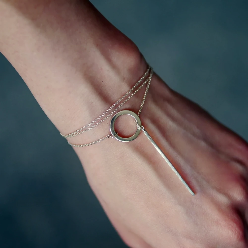 INS أسلوب بسيط قلادة طويلة قلادة للنساء رومانسية 925 فضة الذهب اللون فضي اللون هدايا thdaFine مجوهرات #5