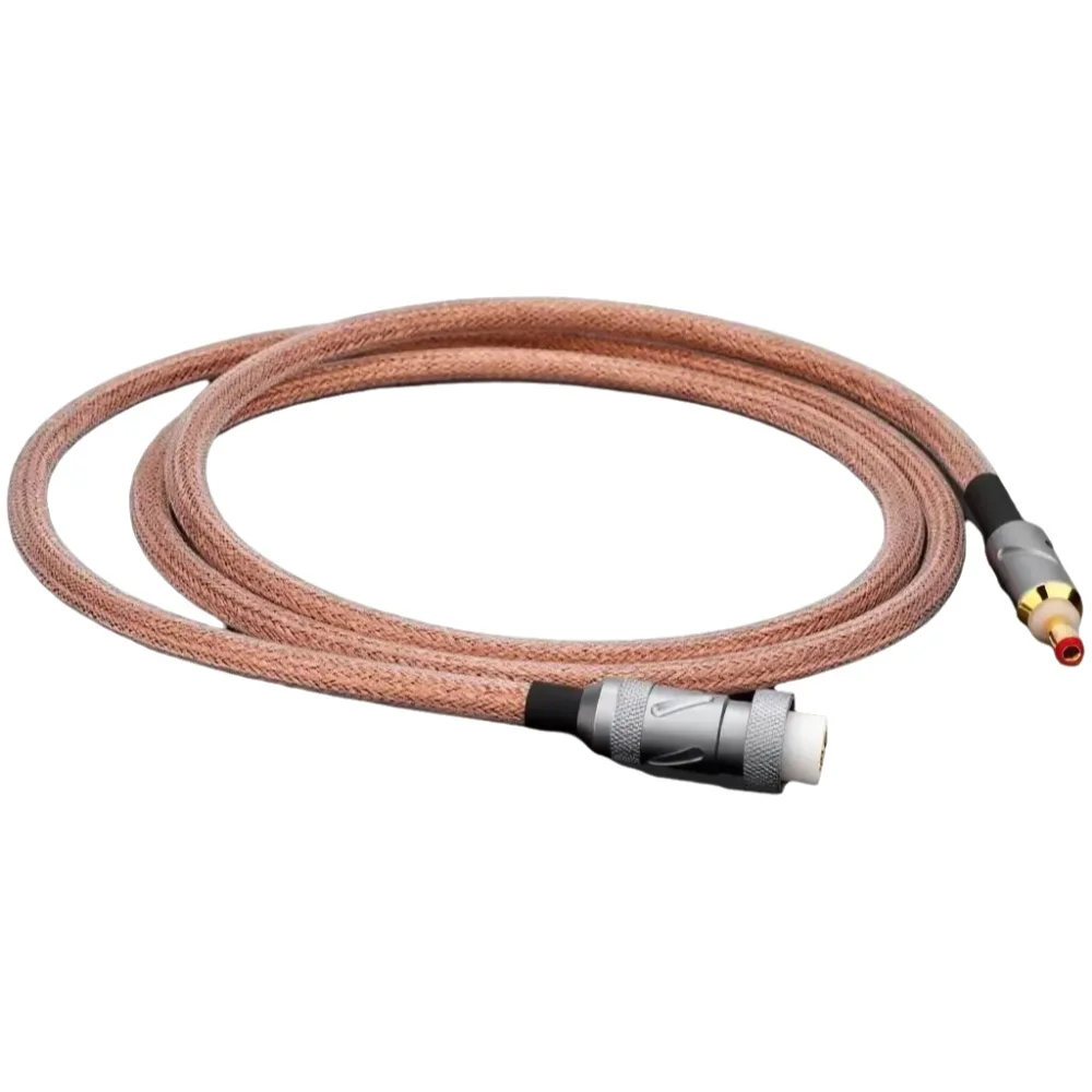 Kabel HIFI z czystej miedzi GX16-2P do DC2.5 DC2.1, kabel Phono GX12 do DC2.1 DC2.5, linia ulepszająca wyjście liniowego zasilacza wzmacniacza. — 2